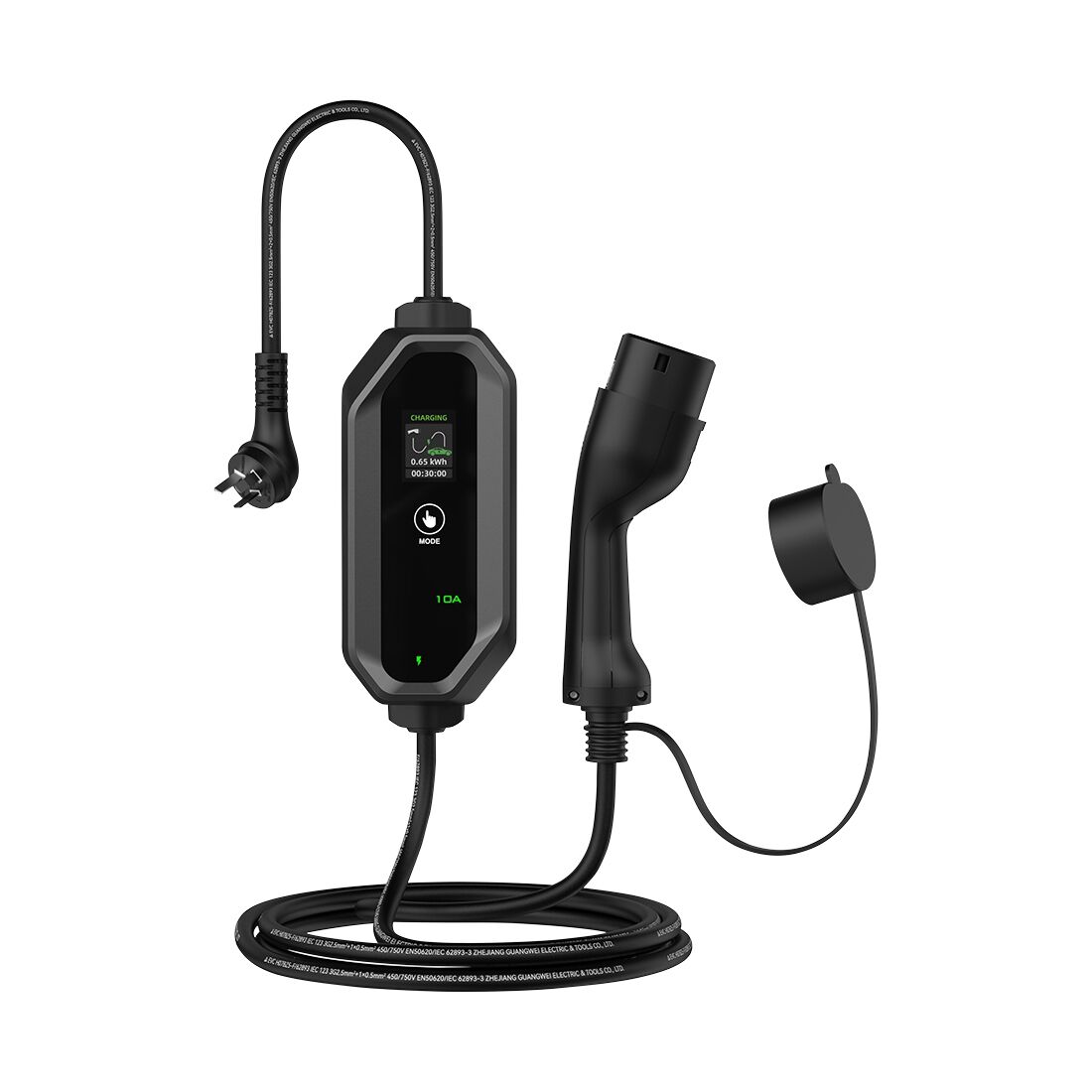 Calibre Electric Vehicle Portable Charger 240V 2.4KW 10A, , scaau_hi-res