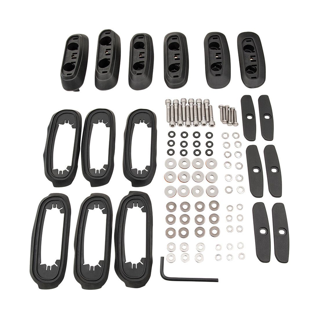 Rhino-Rack Base Kit to suit 200 Series LC 11/07 6Pcs - RCP17-BK, , scaau_hi-res