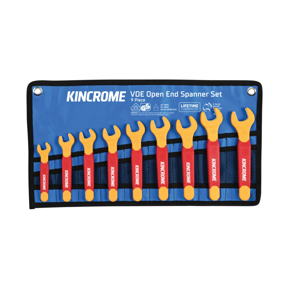 Kincrome Spanner Set 9 Piece VDE, , scaau_hi-res