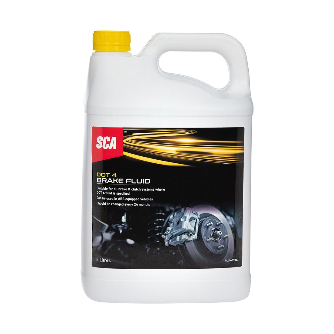 SCA Brake Fluid Dot4 5 Litre, , scaau_hi-res