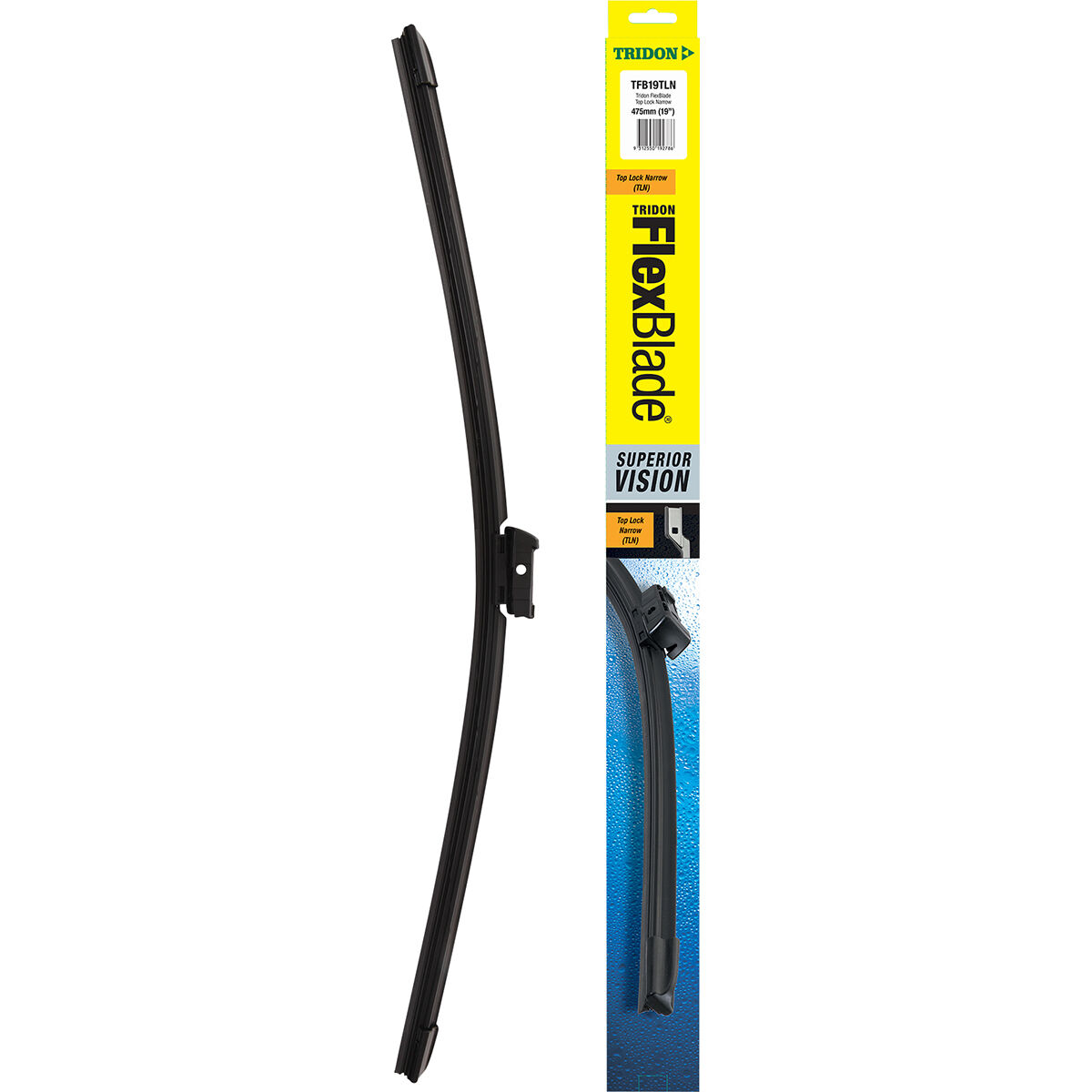 Tridon FlexBlade Wiper 475mm (19") Single - TFB19TLN, , scaau_hi-res