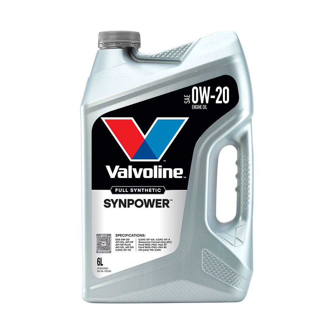 Valvoline Synpower Engine Oil 0W-20 6 Litre, , scaau_hi-res