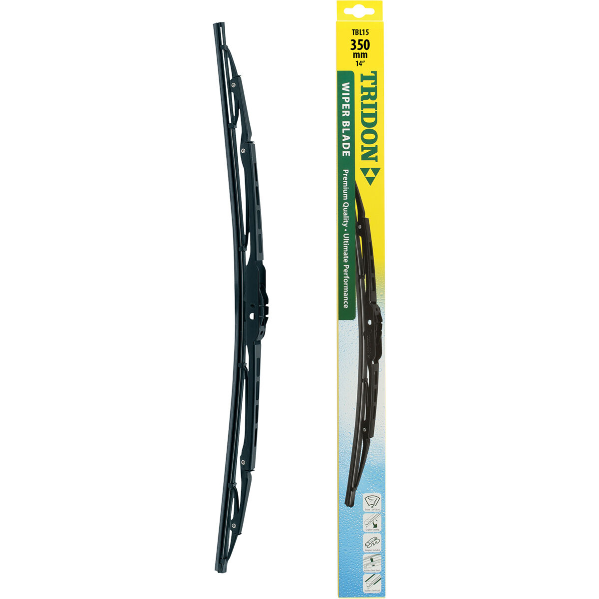 Tridon Wiper Blade, Complete, 350mm (14") Single - TBL14, , scaau_hi-res