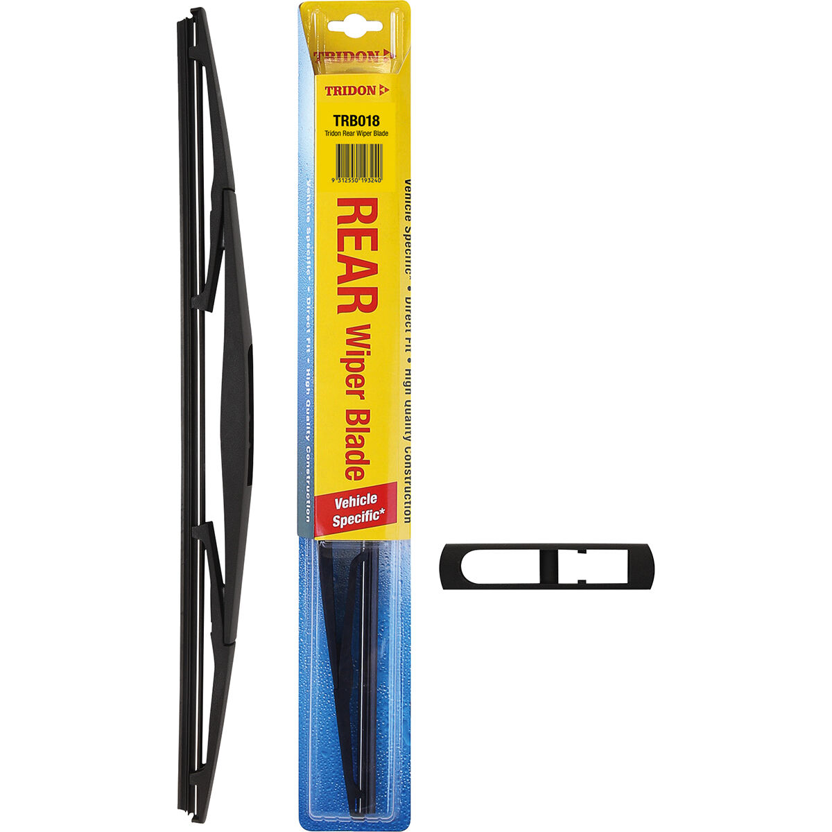 Tridon Rear Wiper Blade 450mm (18") Single - TRB018, , scaau_hi-res