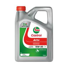 Castrol ACTIV 4T Motorcycle Oil 15W-50 4 Litre, , scaau_hi-res