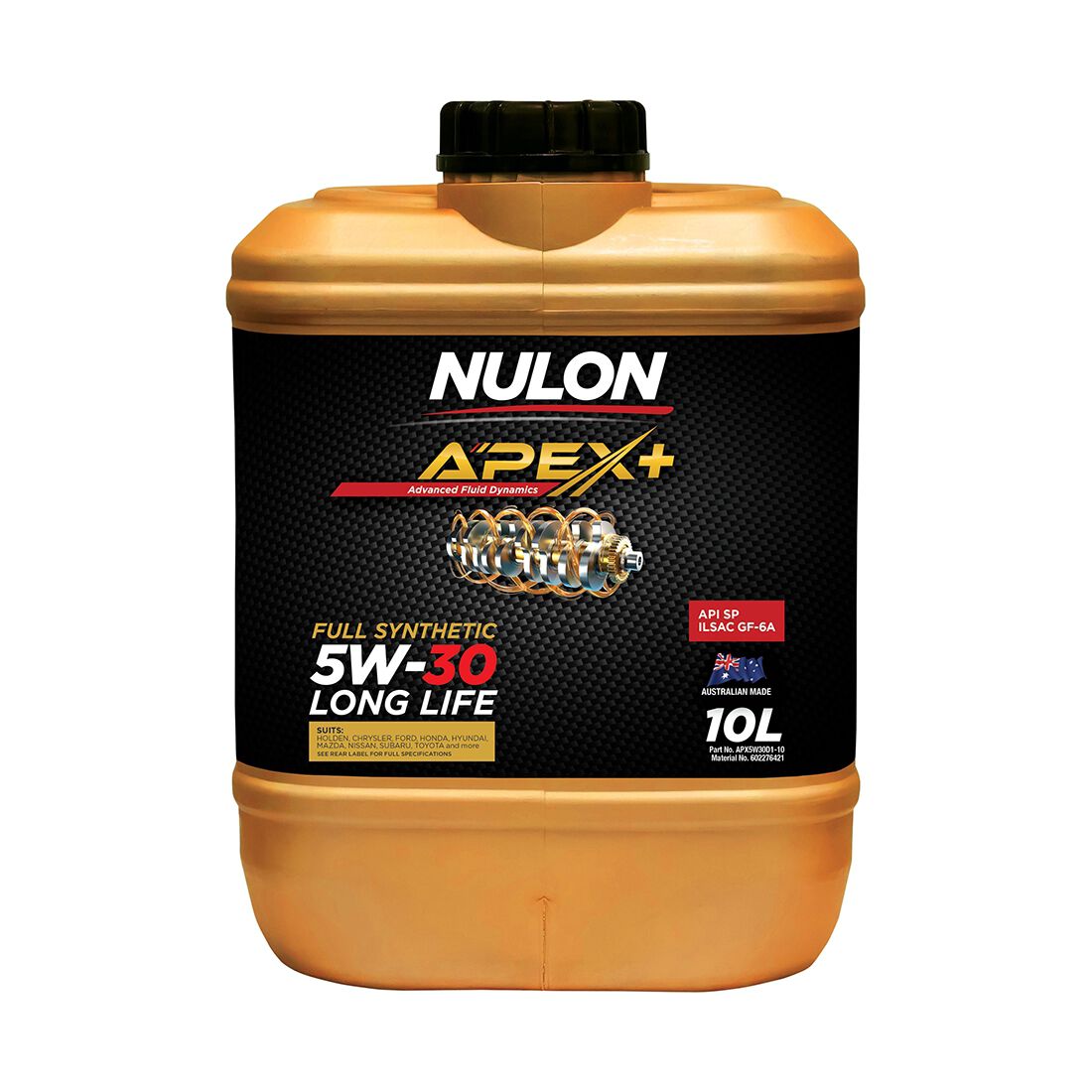 Nulon APEX+ 5W-30 Long Life Engine Oil 10 Litre, , scaau_hi-res