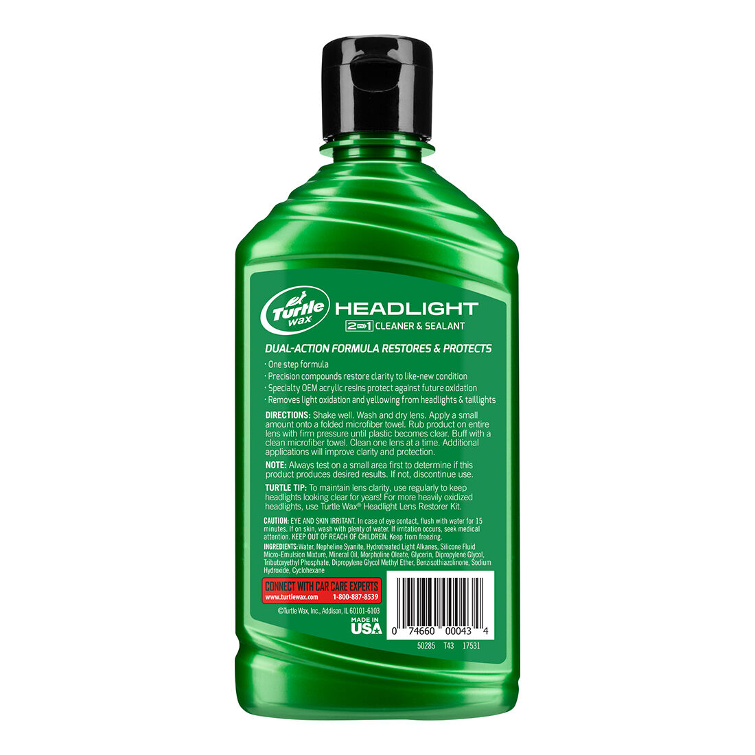 Turtle Wax Headlight Cleaner  &  Sealant - 266mL, , scaau_hi-res
