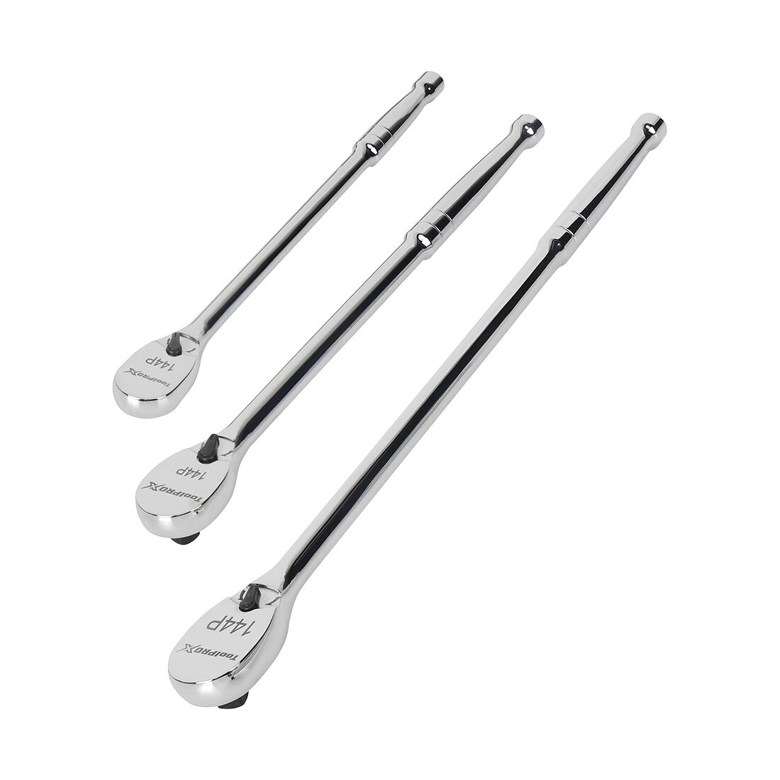 ToolPRO-X 144 Position Ratchet Long Handle 3 Piece Set, , scaau_hi-res