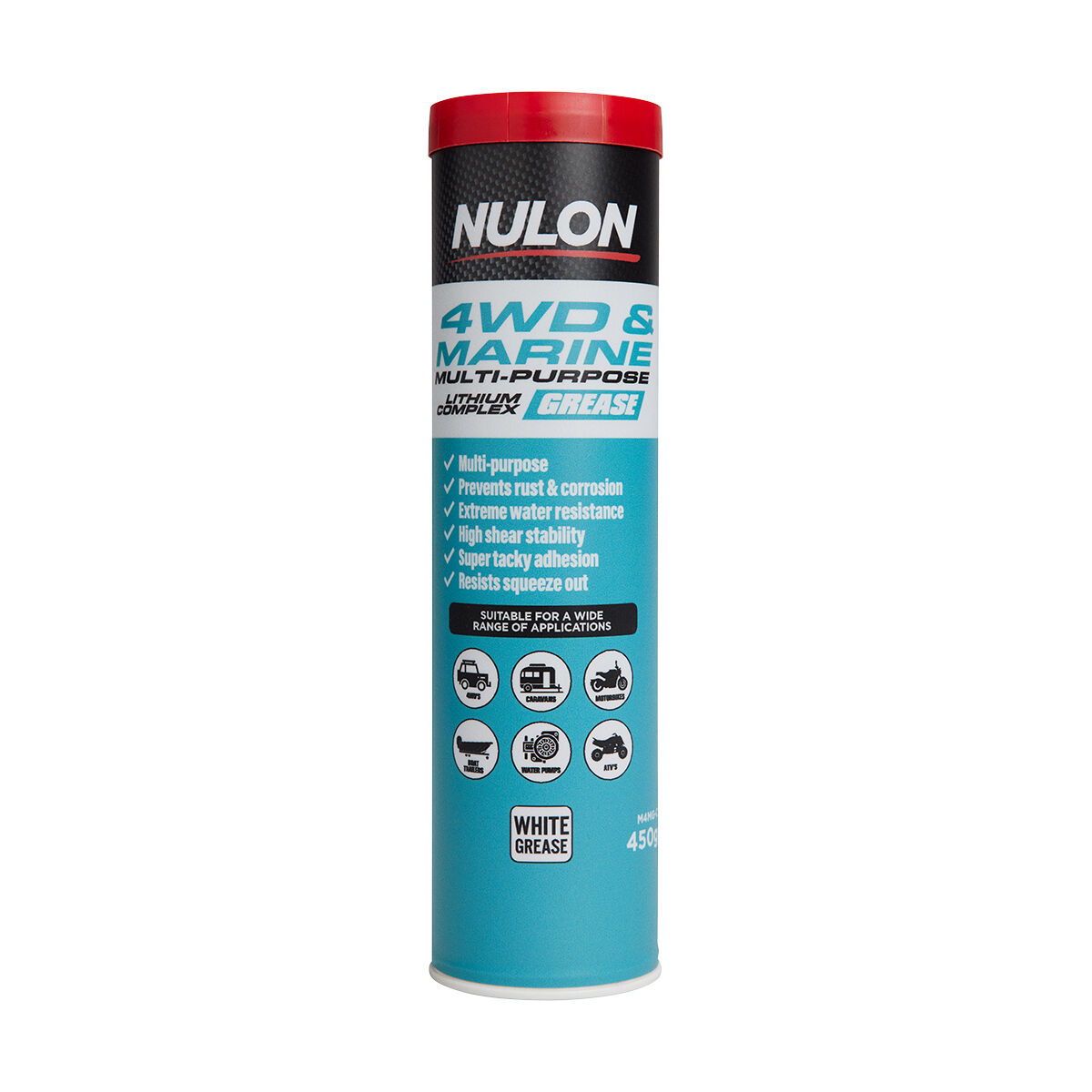 Nulon Grease Cartridge 4WD & Marine 450g, , scaau_hi-res