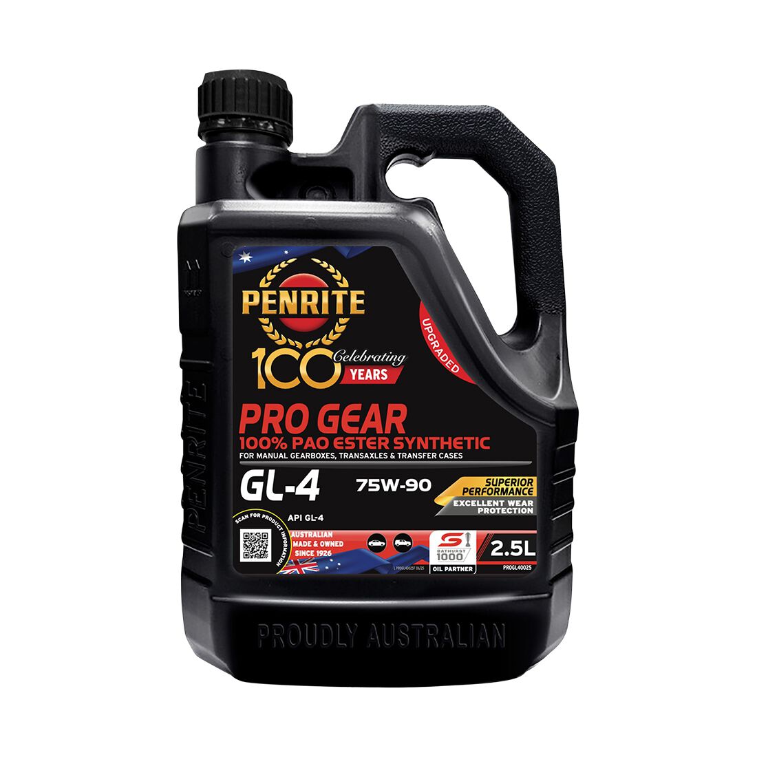 Penrite Pro Gear Oil - GL-4 75W-90  2.5 Litre, , scaau_hi-res
