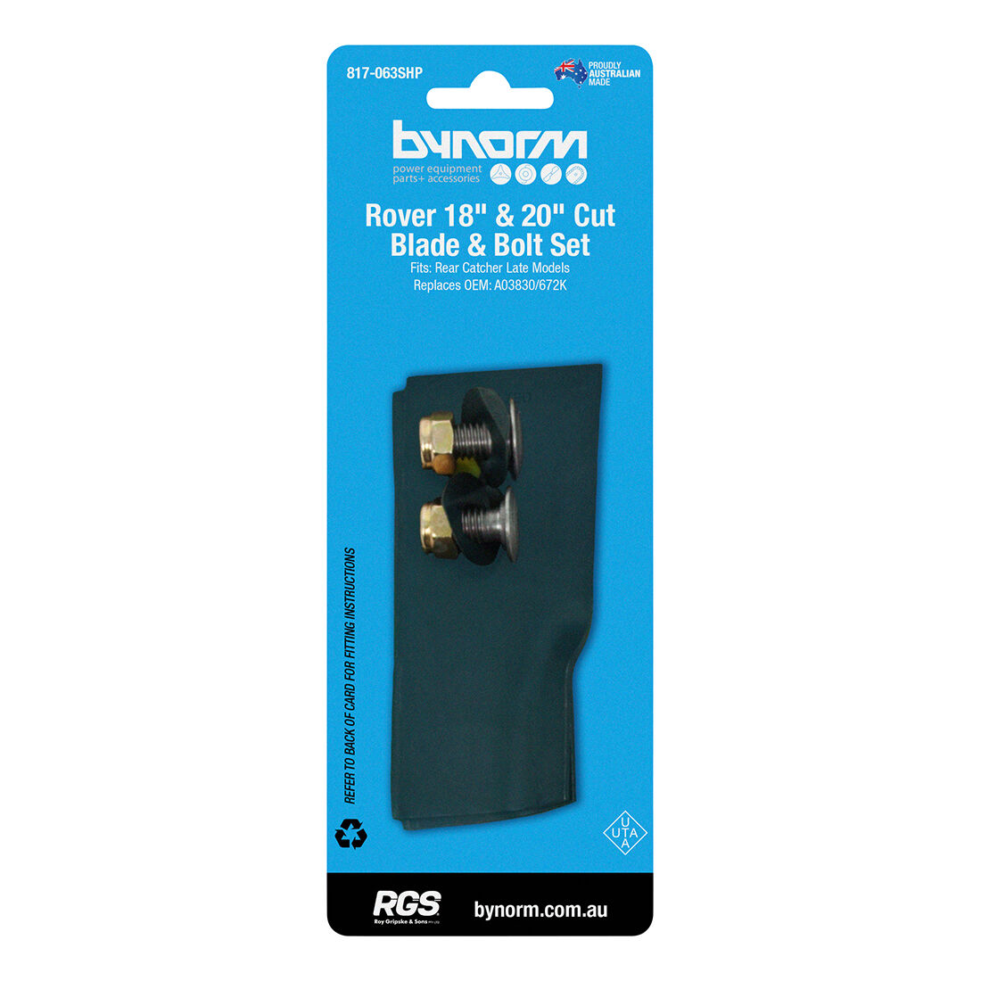 Bynorm Blade and Bolt Set to Suit Rover, , scaau_hi-res