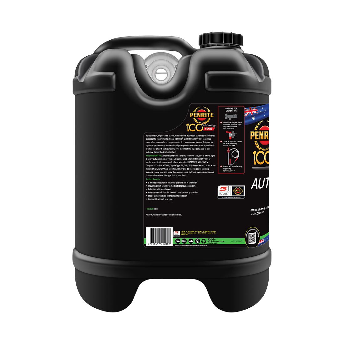 Penrite ATF FS Automatic Transmission Fluid 20 Litre, , scaau_hi-res