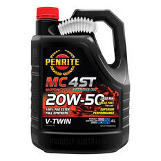 Penrite MC-4 V Twin Motorcycle Oil - 20W-50, 4 Litre, , scaau_hi-res