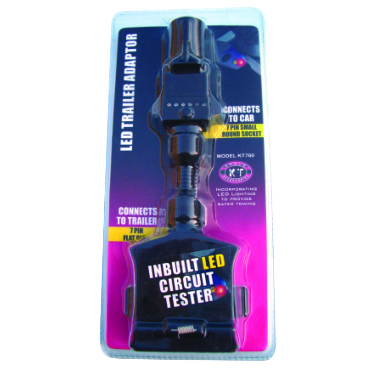 KT Cables Trailer Adaptor - Flat Plug to Small Socket, , scaau_hi-res