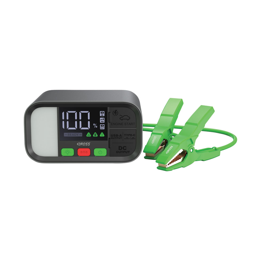 CAROSS T19 12V 1600A Smart Lithium Jump Starter With Built-in 2 Mode LED Worklight, , scaau_hi-res