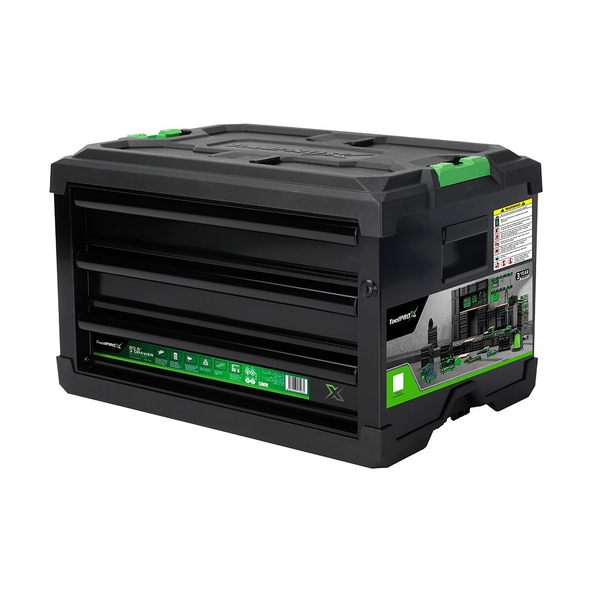 ToolPRO-X Metal Modular Storage System - 3 Drawer Cabinet, , scaau_hi-res