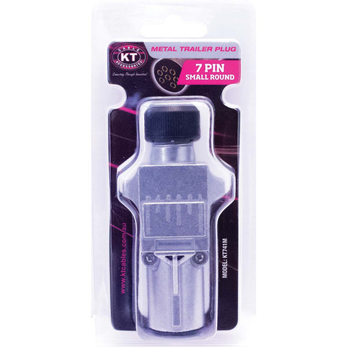 KT Cable Trailer Plug 7 Pin Small Round Metal, , scaau_hi-res