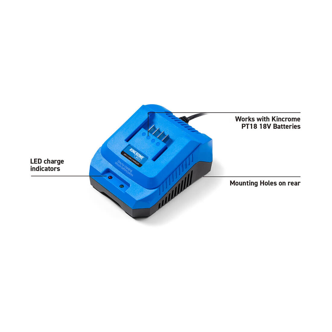Kincrome PT18 18V 4.0Ah Battery & Charger Kit, , scaau_hi-res