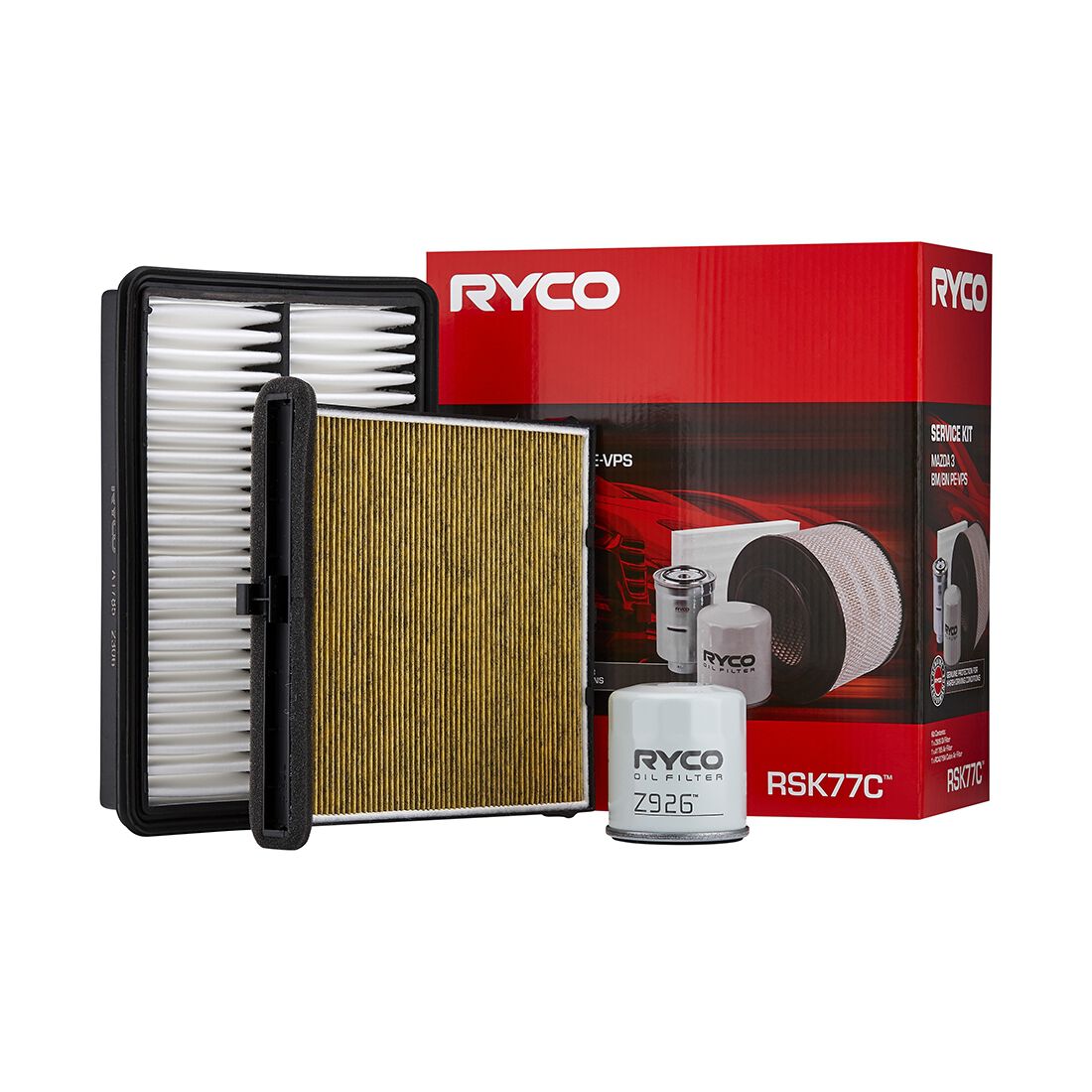 Ryco Filter Service Kit Includes Cabin Air Filter - RSK77C, , scaau_hi-res