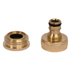 SCA Garden Hose Brass Tap Adaptor - 12mm, , scaau_hi-res