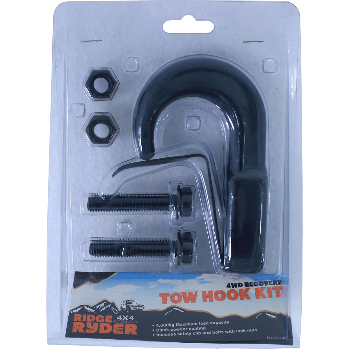 Ridge Ryder Tow Hook Kit 4,500kg, , scaau_hi-res