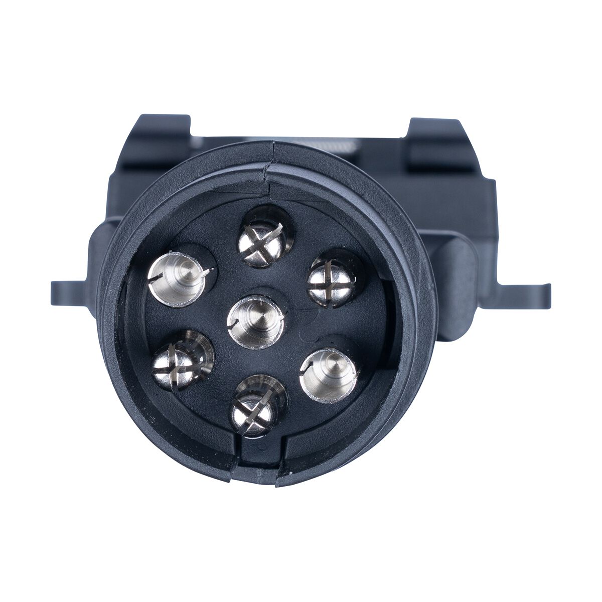 Hardkorr Trailer Adaptor 7 Pin Large Round Socket to 7 Pin Flat Plug, , scaau_hi-res