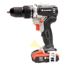 ToolPRO 18V Brushless Hammer Drill Kit 1.5Ah, , scaau_hi-res
