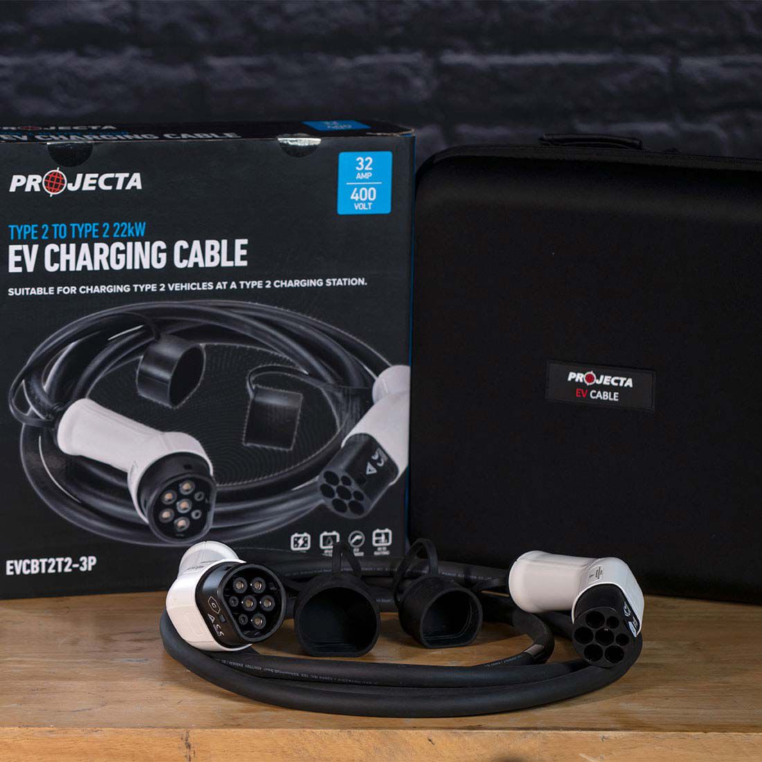 Projecta Electric Vehicle Charging Cable 3-Phase Type 2 Inlet To Type 2 Outlet, , scaau_hi-res