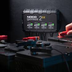 NOCO Genius 2X4 Smart Battery Charger 6V/12V 4-Bank 8 Amp, , scaau_hi-res