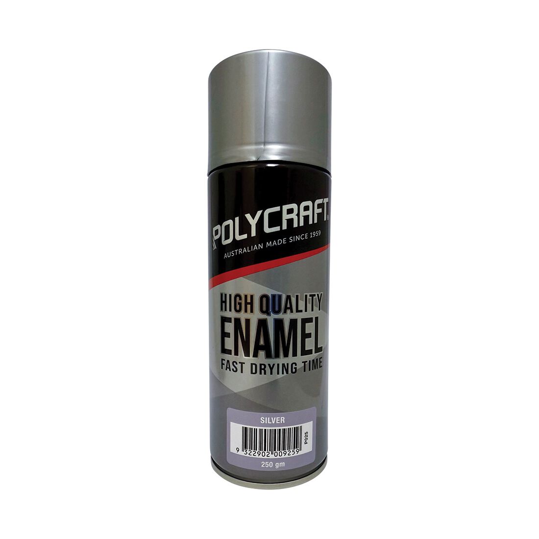Polycraft High Quality Enamel Spray Paint - Matte Silver, , scaau_hi-res