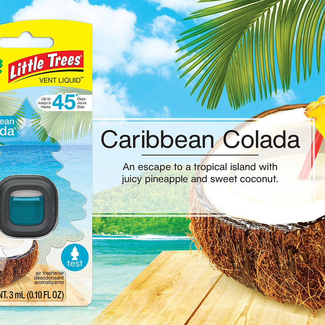 Little Trees Vent Air Freshener - Carabean Collada 3mL, , scaau_hi-res