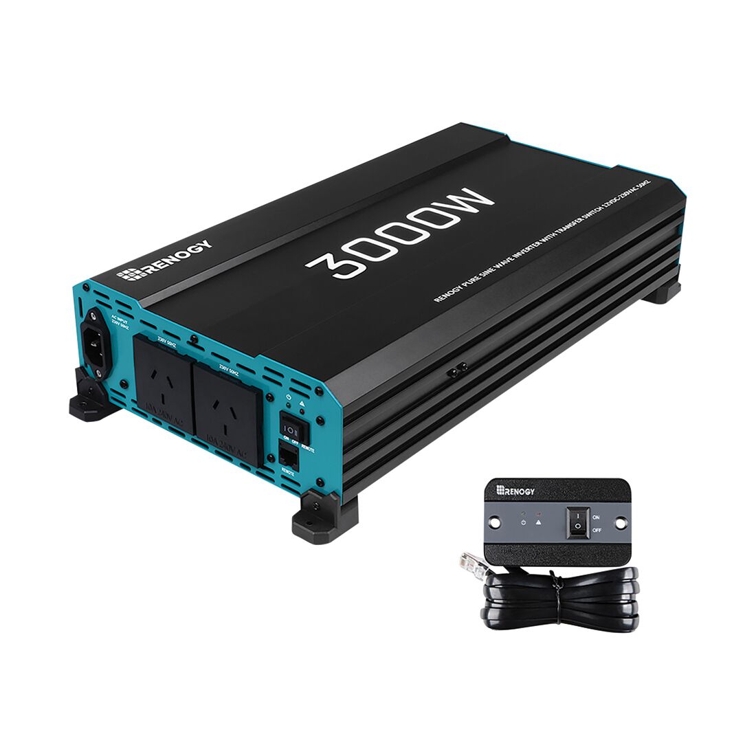 Renogy 3000W Pure Sine Wave Inverter With AC Transfer, , scaau_hi-res