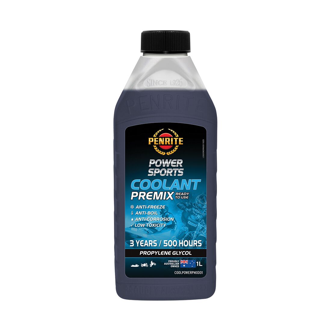 Penrite 10 Tenths Power Sports Coolant Premix 1 Litre, , scaau_hi-res