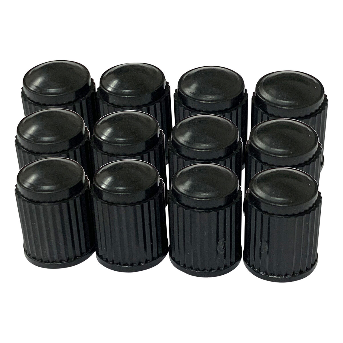 SCA Valve Caps Standard Black 12 Piece, , scaau_hi-res