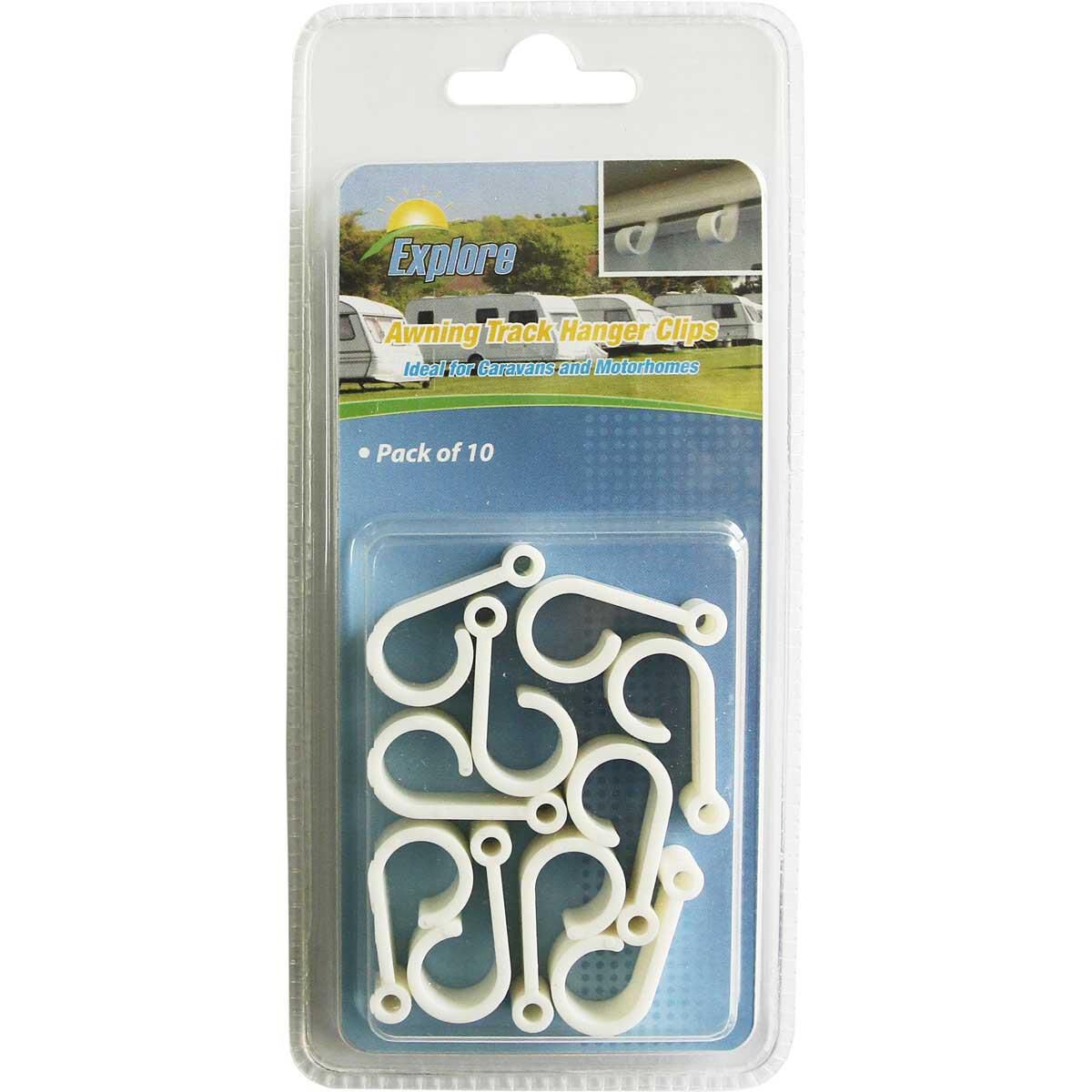 Explore Caravan Awning Track - S-Hook, 6 Piece, , scaau_hi-res