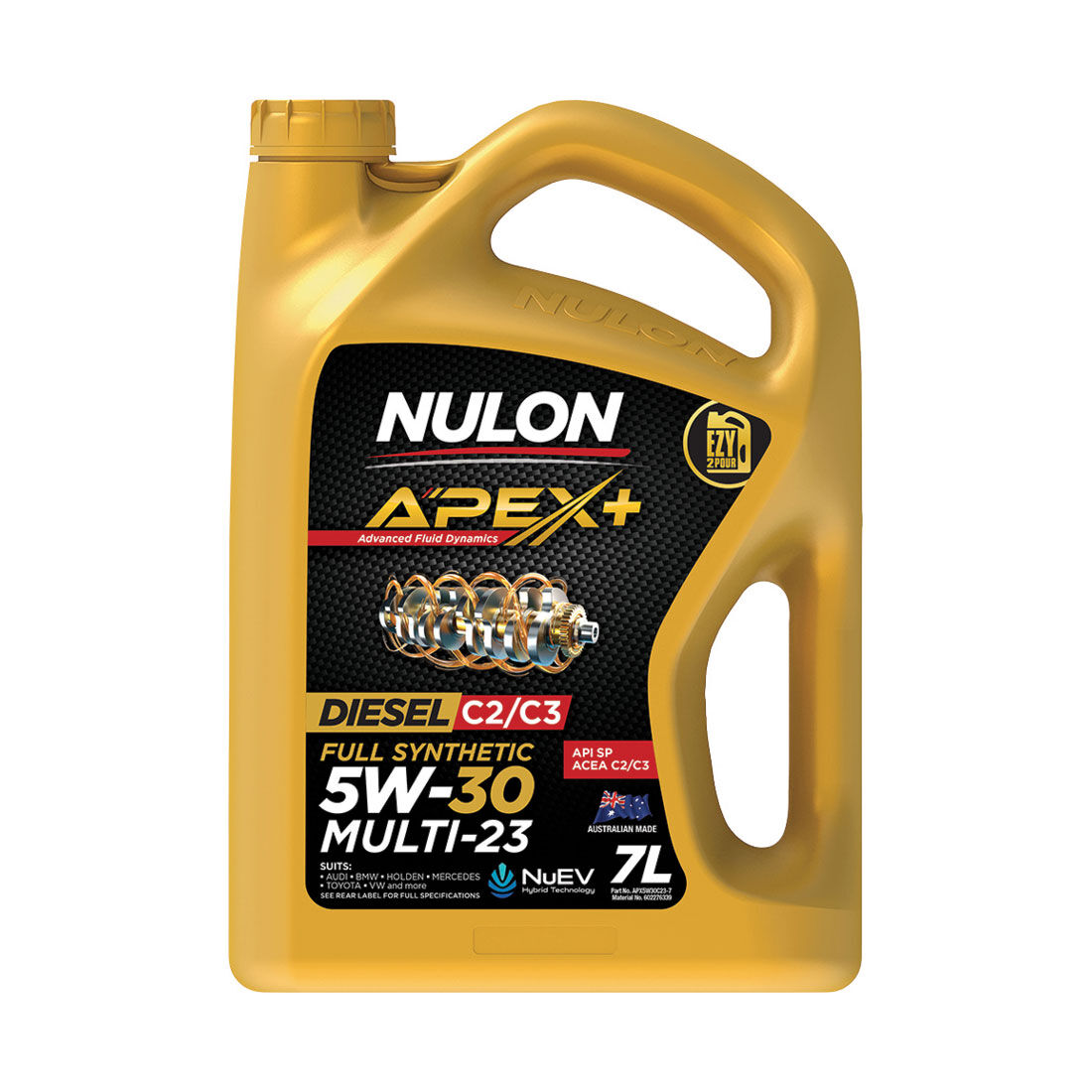Nulon Apex+ 5W-30 Multi-23 Engine Oil 7 Litre, , scaau_hi-res