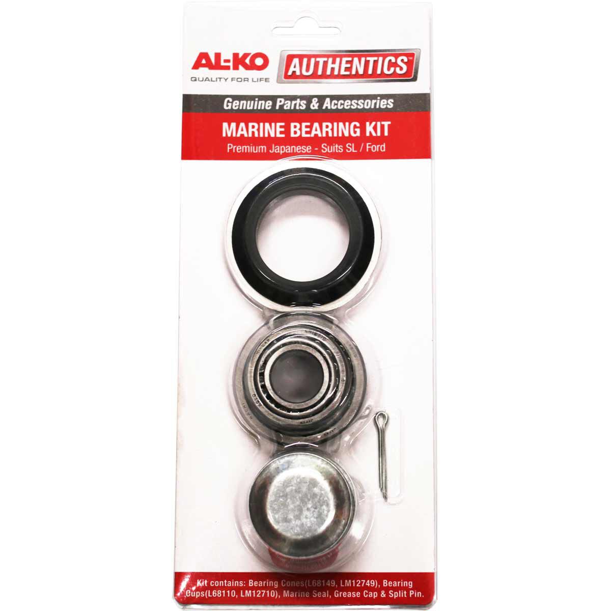 AL-KO Trailer Bearing & Seal Kit Ford Marine Slimline, , scaau_hi-res