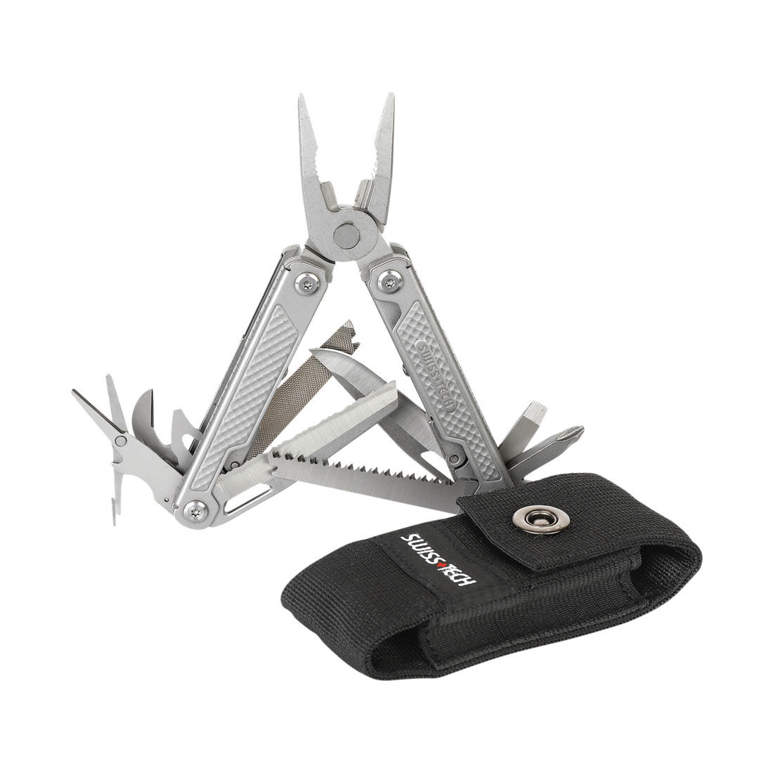 SWISSTECH 17-In-1 Folding Multitool Pliers, , scaau_hi-res