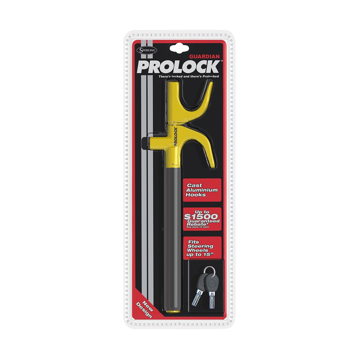 Prolock Guardian Steering Wheel Lock - Black, , scaau_hi-res