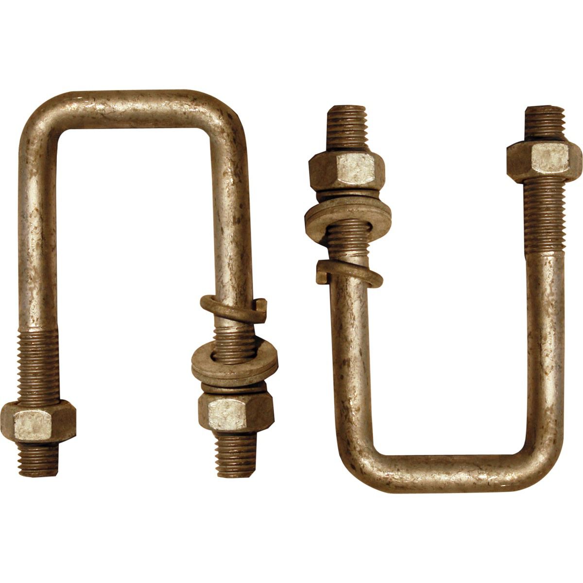 Trojan Square Trailer U Bolt Kit 43mm x 100mm, , scaau_hi-res