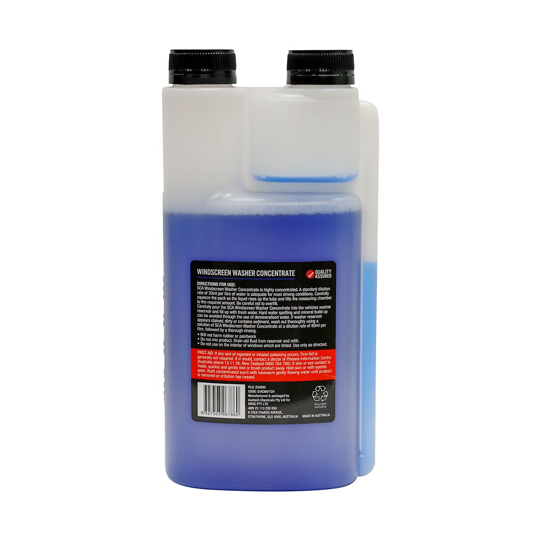 SCA Windscreen Wash Concentrate 1 Litre, , scaau_hi-res