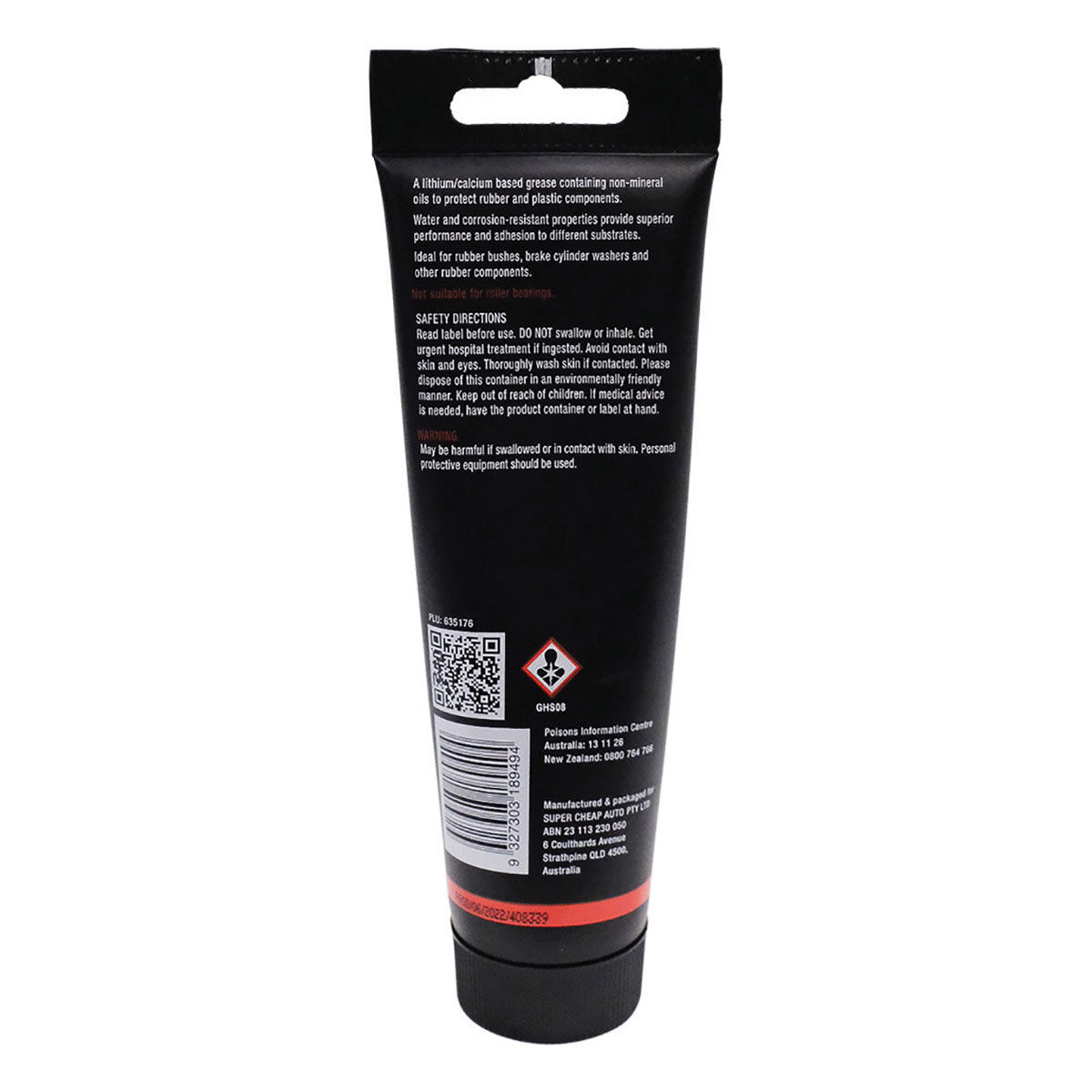 SCA Red Rubber Grease Tube 100g, , scaau_hi-res