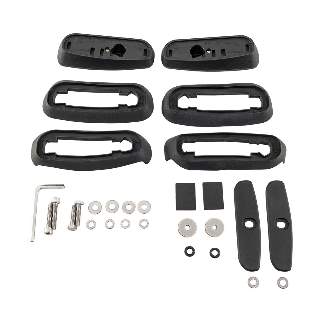Rhino-Rack Base Kit to suit VW Amarok 2/11 2Pcs Front - RCP24F-BK, , scaau_hi-res