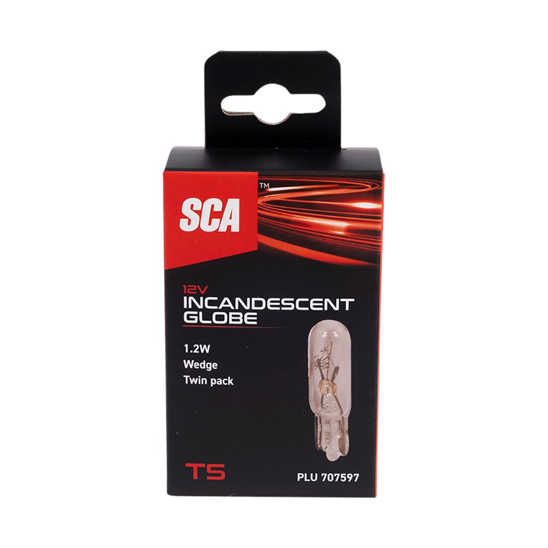 SCA Incandescent Globe T5 12V 1.2W 2 Pack, , scaau_hi-res