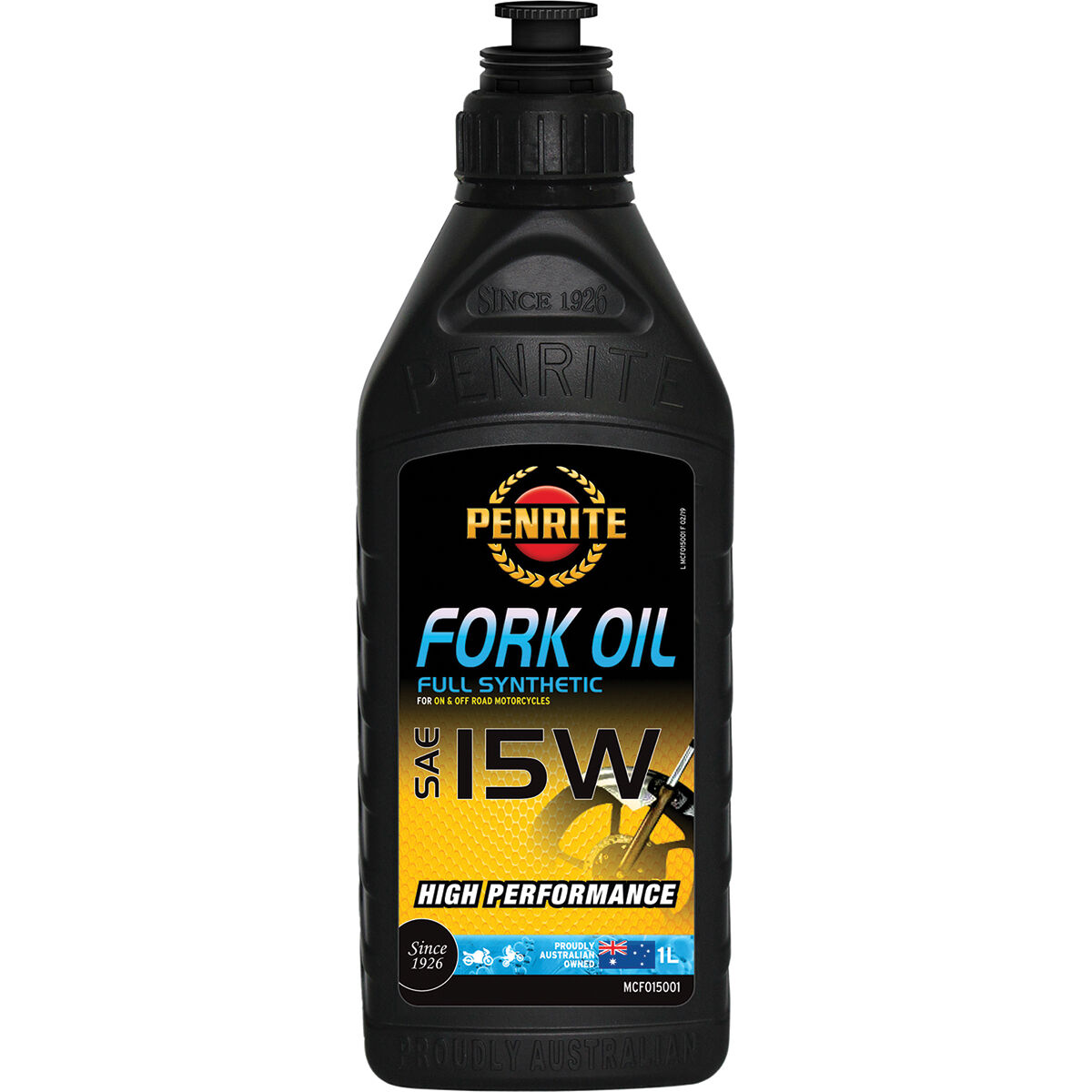 Full Synthetic Motorcycle Fork Oil - 15W, 1 Litre, , scaau_hi-res