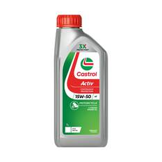 Castrol ACTIV 4T Motorcycle Oil 15W-50 1 Litre, , scaau_hi-res