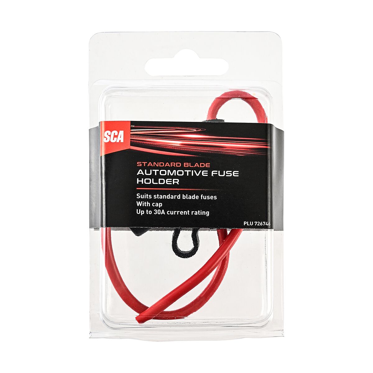 SCA Automotive Fuse Holder with Weatherproof Cap - Standard Blade, 30 Amp, , scaau_hi-res