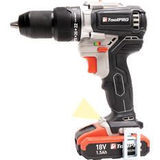 ToolPRO 18V Brushless Hammer Drill Kit 1.5Ah, , scaau_hi-res