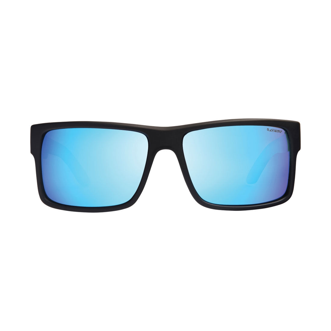 LOST Sunglasses Fiction Mirror Matt Black Blue, , scaau_hi-res