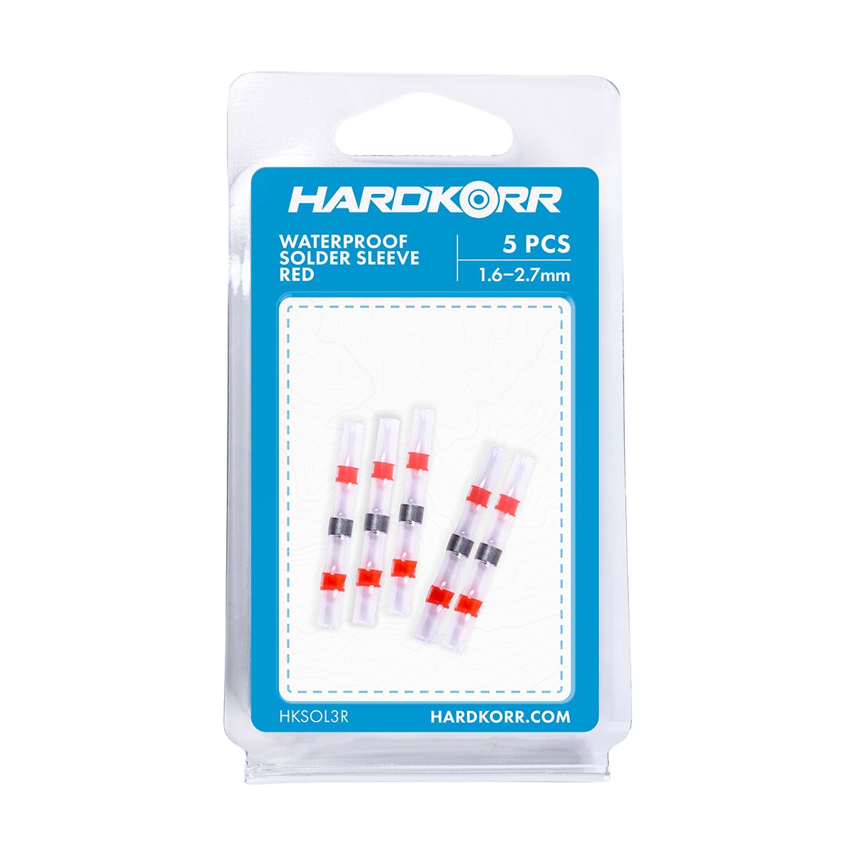 Hardkorr Solder Sleeve Kit - 1.6 - 2.7mm, Red, 5 Pack, , scaau_hi-res